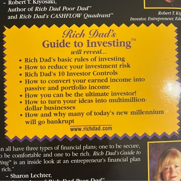 Book “Rich dad’s guide to investing” by Robert Kiyosaki 
Slightly used - Picture 9 of 9